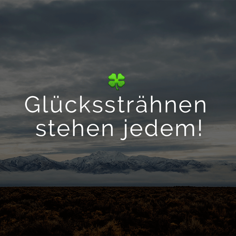 ᐅ Glückssträhnen stehen jedem!