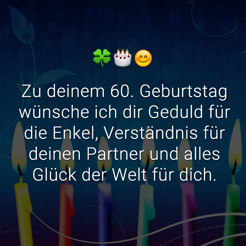 alles gute zum 60. Geburtstag spanisch