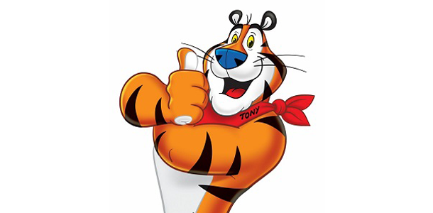 Der Tiger Tony wirbt für...