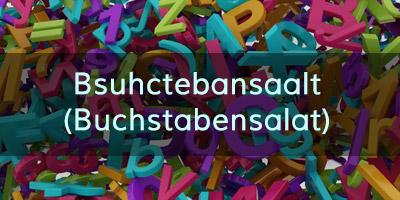 Buchstabensalat – erkennst du diese 20 Begriffe?