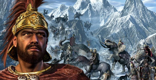 Dieser kathargische Feldherr ist einer der größten der Antike und kämpfte gegen die Römer. Er marschierte um 218 v. Chr. mit Reitern und Kriegselefanten von Spanien über die Alpen nach Italien fast bis hinunter nach Sizilien.