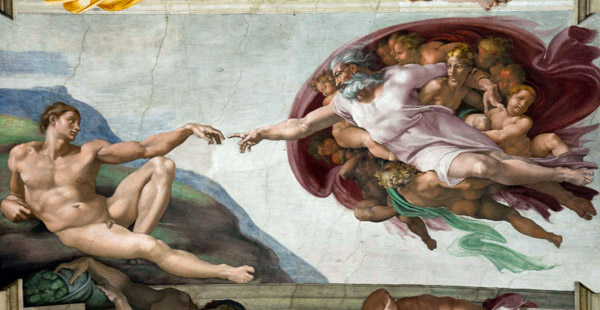 Welcher berühmte Künstler hat die Fresken an der Decke der Sixtinischen Kapelle in Rom gemalt?