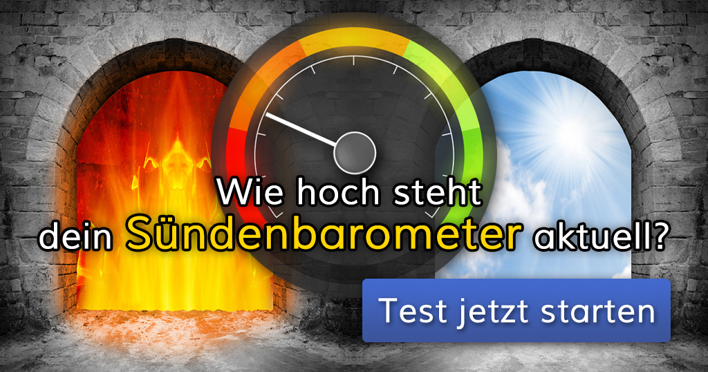ᐅ Wie hoch steht dein Sündenbarometer aktuell?