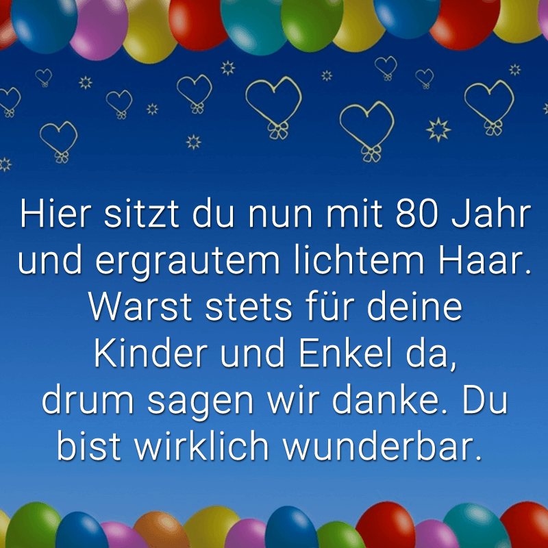 34++ Spruch zum 80 geburtstag kurz information