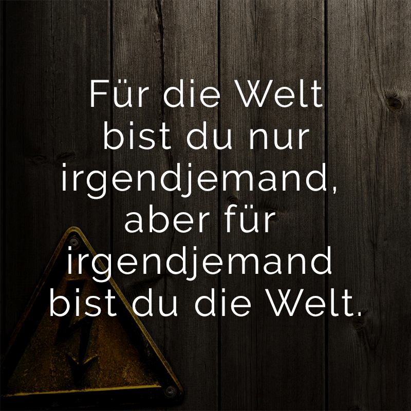 ᐅ Versuche nie jemand anderes zu sein, es gibt keinen besseren als dich.