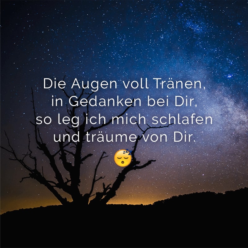 Mein schatz gut gedicht schlaf Gute Nacht