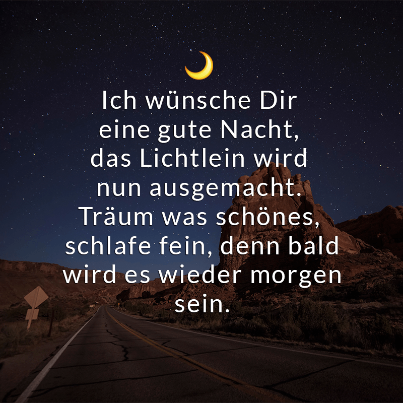 ᐅ Beliebte Gute Nacht Sprüche