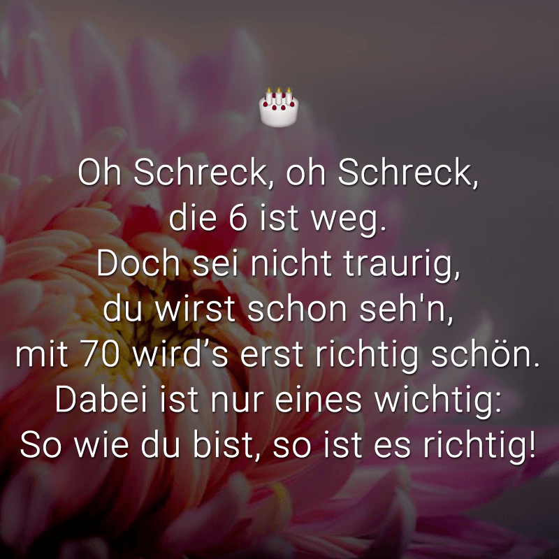 Gedicht 70 Geburtstagsgedichte