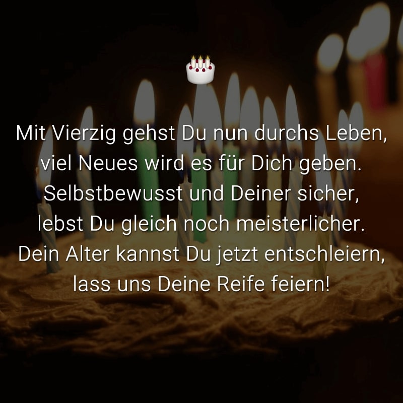 Freche Sprüche Zum 40 Hochzeitstag : Lustige Spruche Zum 40 Geburtstag Mann Kostenlos 16 ...