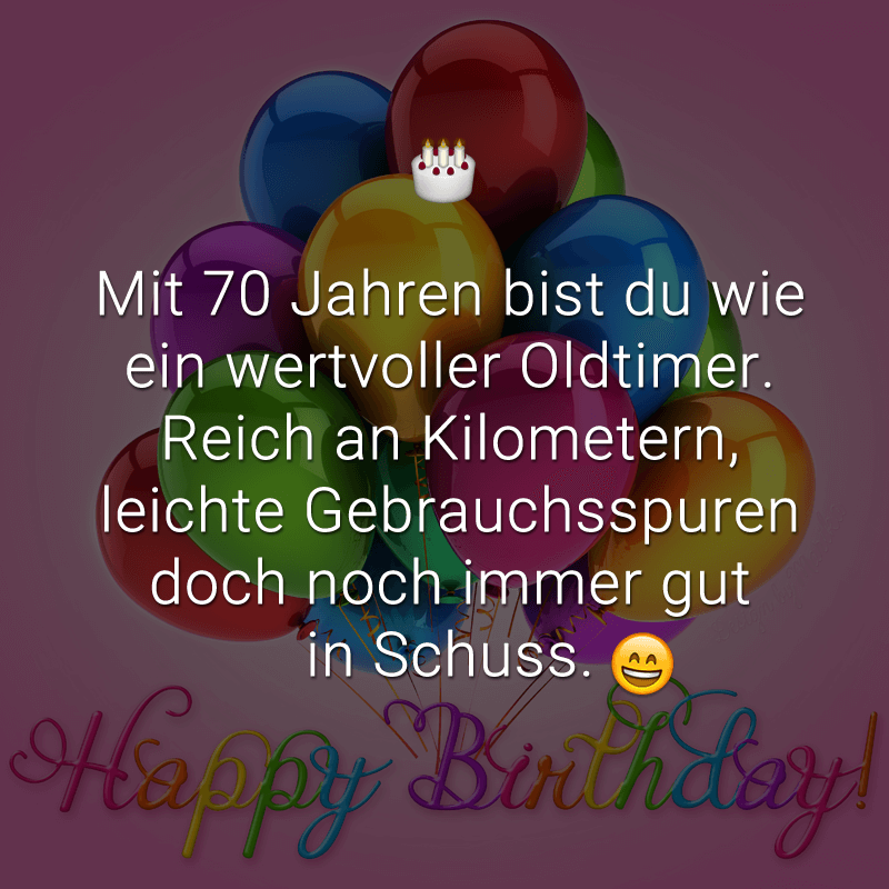 ᐅ Mit 70 Jahren Bist Du Wie Ein Wertvoller Oldtimer Reich An