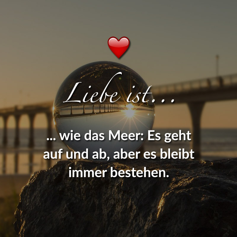 Englisch sprüche meer liebe Sprüche Meer