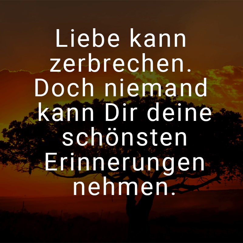 ᐅ Liebe kann zerbrechen. Doch niemand kann Dir deine schönsten