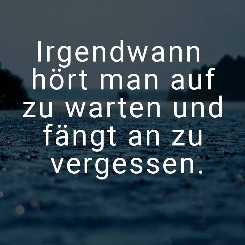 ᐅ Die Zeit heilt keine Wunde, man gewöhnt sich nur an den Schmerz!
