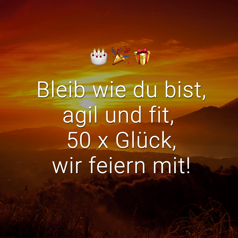 ᐅ Glückwünsche Zum 50 Geburtstag Beliebt Lustig Kreativ