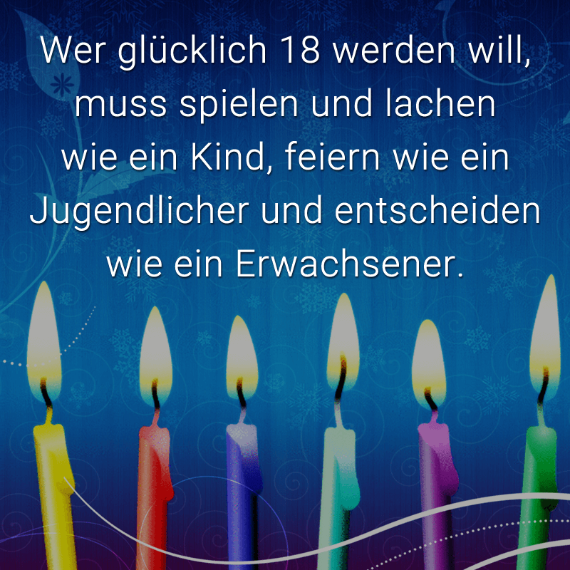 ᐅ Glückwünsche Zum 18 Geburtstag Beliebt Lustig Kreativ