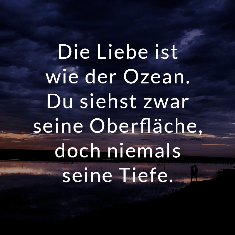 Tiefe Liebe Zitate.